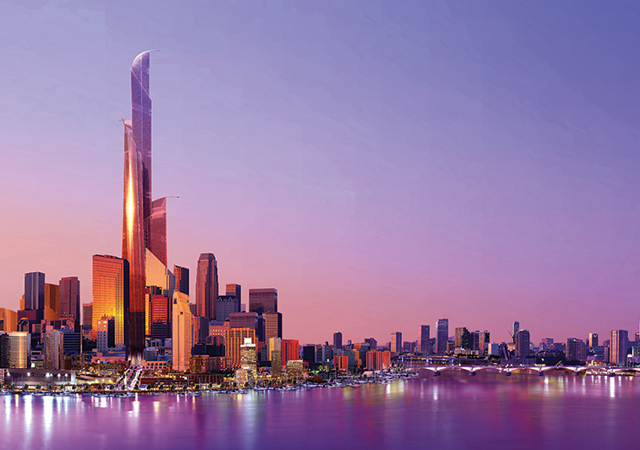 Madinat Hareer anchored by a 1,001-m tower
